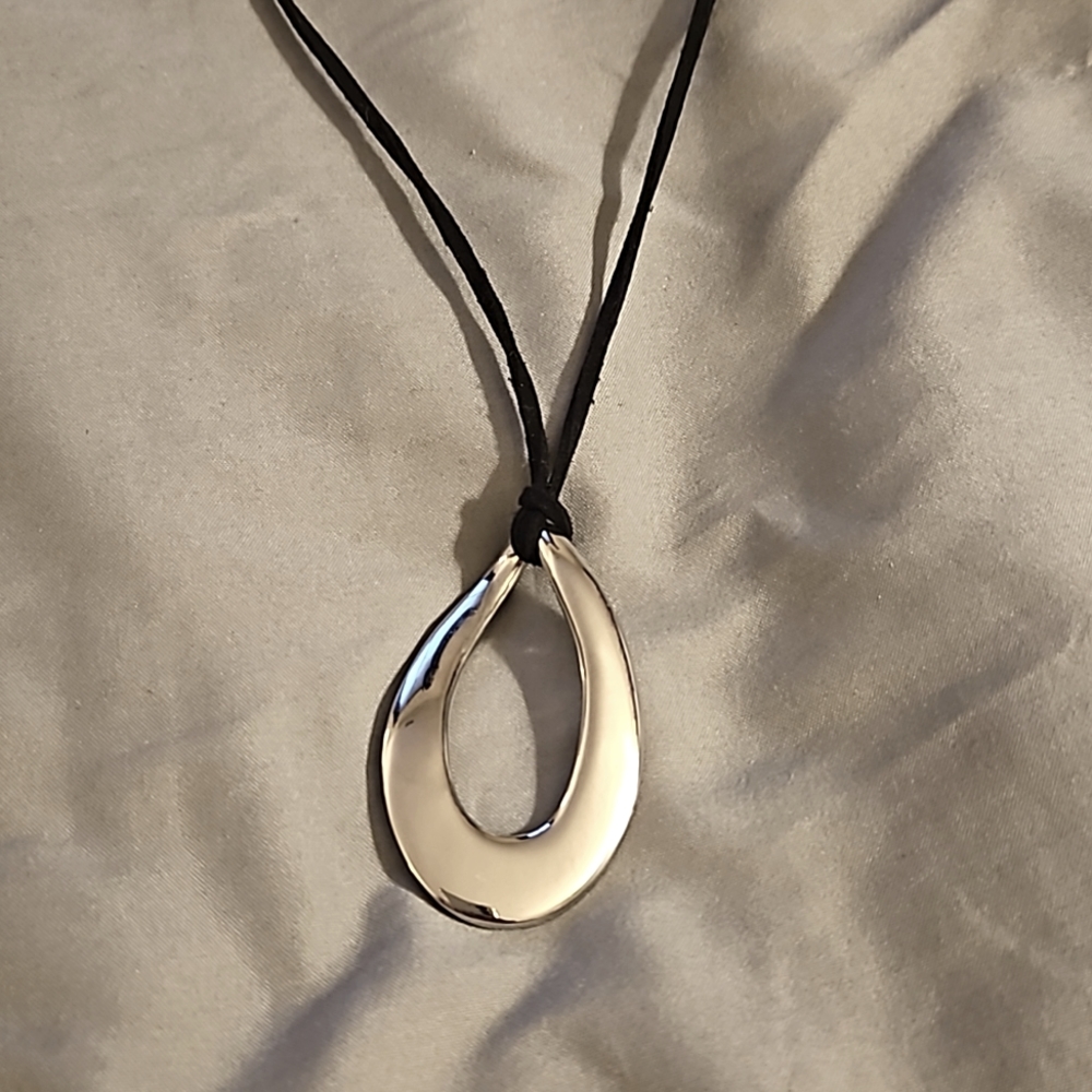 Lia Sophia Teardrop Cord Necklace